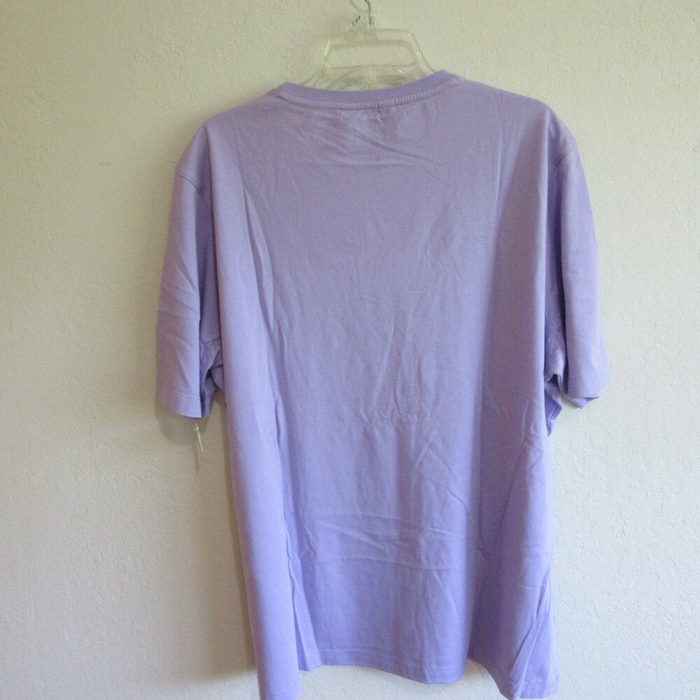 SCOTT BARBER Purple XL Pima Cotton Short Sleeve T-Shirt NWT - Picture 3 of 4